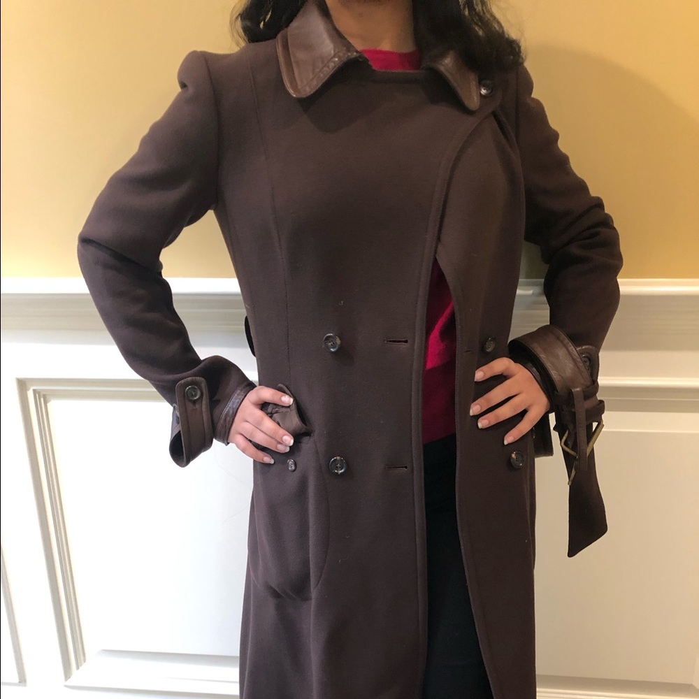 Donna Karan Long Brown Jacket